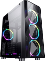 Мощный игровой компьютер Кибернет / системный блок - AMD Ryzen 5 3600 / Чипсет AMD A520 / GeForce RTX 3050 8Gb / DDR4 8GB  / HDD 1000GB  / SSD 120Gb / Без DVD / 500w / Formula F-3401 V1 / OS Windows