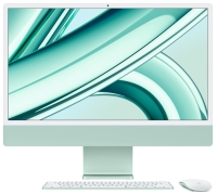 Моноблок Apple iMac 24" Retina 4,5K, M3 (8C CPU, 8C GPU, 2023), 8 ГБ, 256 ГБ SSD, зеленый